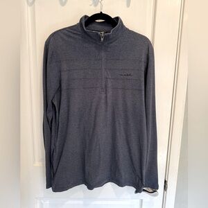 Travis Mathew Blue-Gray half Zip longsleeve size medium